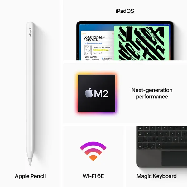 Apple iPad Pro 11&quot; Wi‑Fi 512 GB - Rymdgr&aring; (2022)