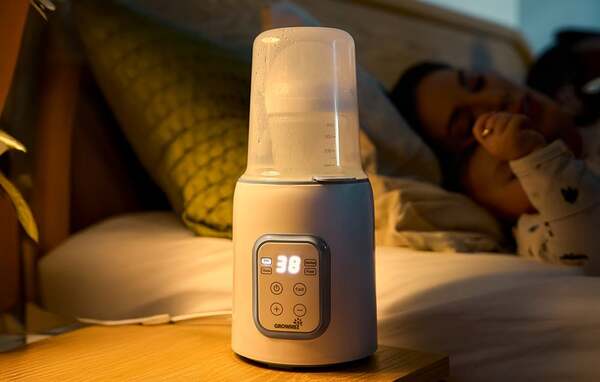 GROWNSY N10T 8-in-1 Baby Bottle Warmer, Gray