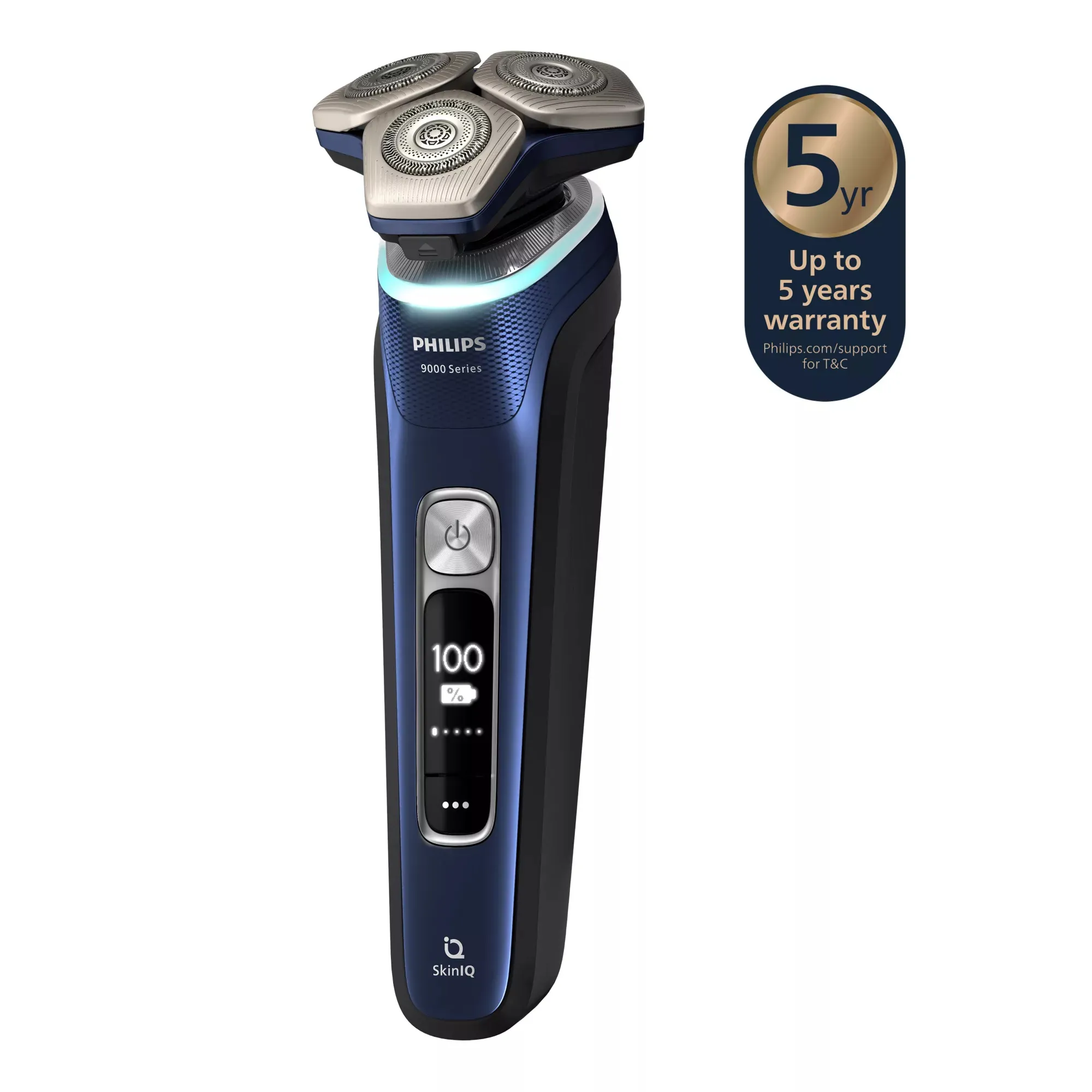 Philips Series 9000 S9980/59 SkinIQ -parranajokone, sininen