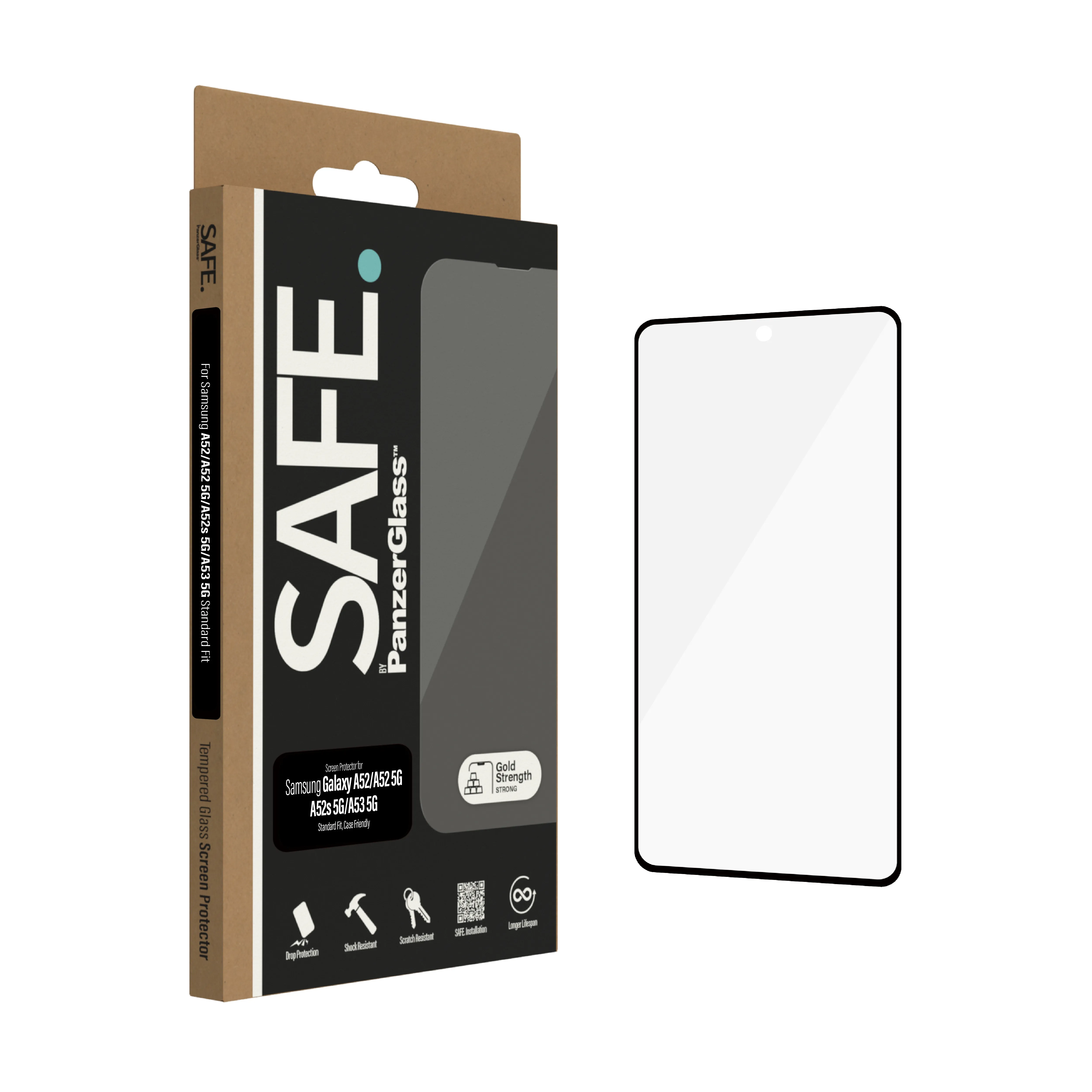 PanzerGlass SAFE Case Friendly, Galaxy A52/A52 5G - Screen Glass