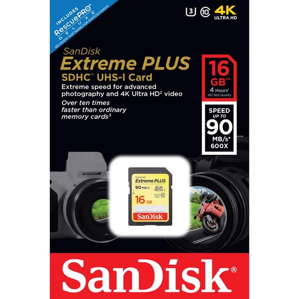 SanDisk 16GB Extreme Elite Plus - SDHC