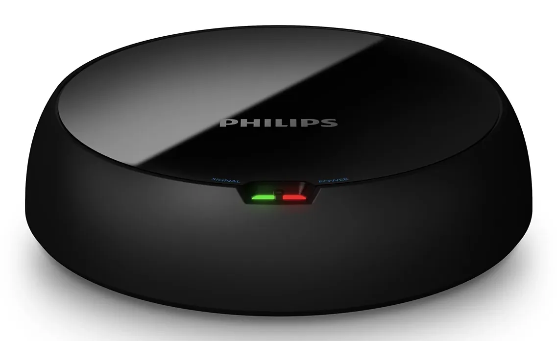 Philips 5000 Series Wireless Over-ear Headphones with Transmitter Dock, Black