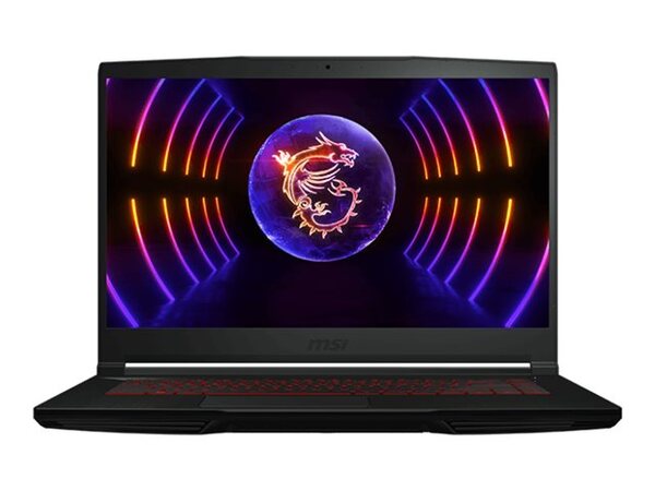 MSI 15.6" Thin GF53. Intel Core i5-12450H, 16 Gt Ram, 512 Gt SSD M.2, GeForce RTX 3050 6 Gt, Windows 11 Home -pelikannettava