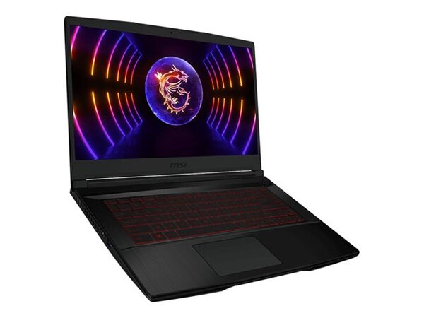 MSI 15.6" Thin GF53. Intel Core i5-12450H, 16 Gt Ram, 512 Gt SSD M.2, GeForce RTX 3050 6 Gt, Windows 11 Home -pelikannettava