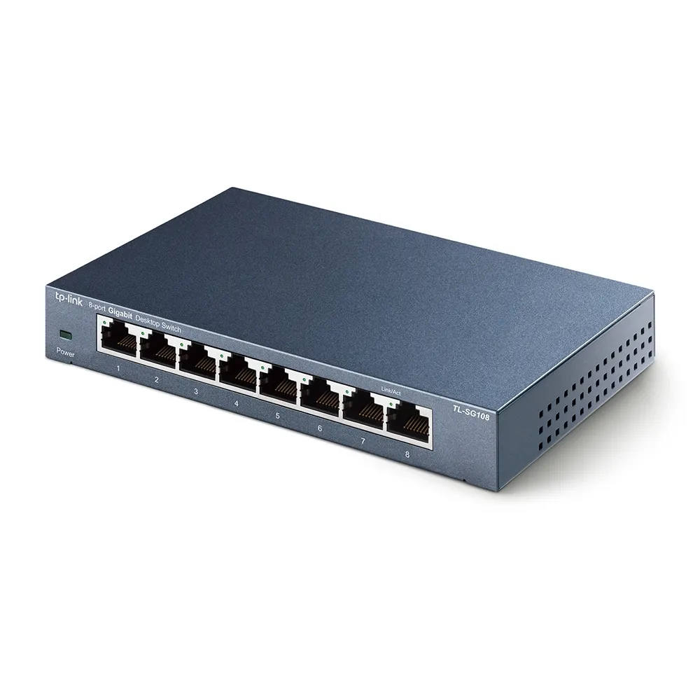 TP-Link TL-SG108 8-porttinen Gigabit-verkkokytkin