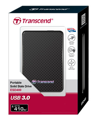 Transcend ESD400 Portable 128GB ‐Ulkoinen SSD- levy