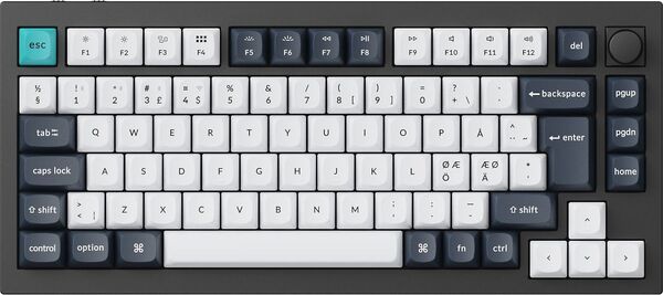 Keychron V1 Max QMK/VIA Fully Assembled Knob 75%,  Gateron Jupiter Brown - wireless gaming keyboard