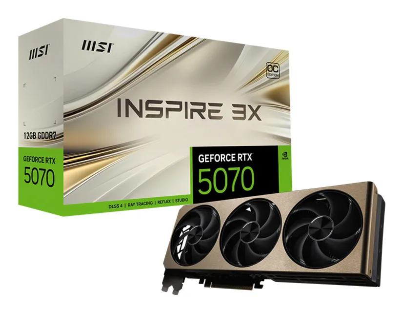 MSI GeForce RTX 5070 12G INSPIRE 3X OC - graphics card