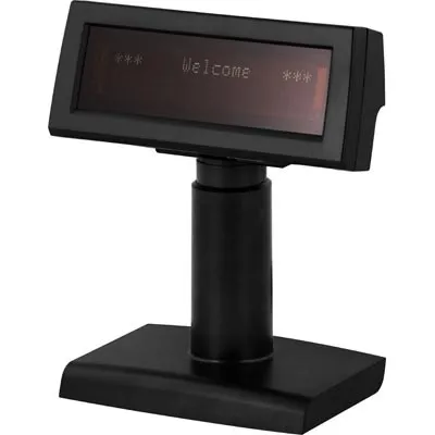 Asiakasn&auml;ytt&ouml;, 2x20 kirjasinmerkki&auml;, USB, musta