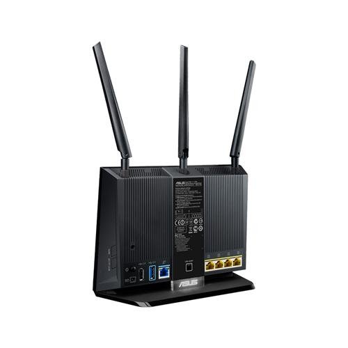 Asus RT-AC68U, AC1900, Dual-Band, Wi-Fi 5 -Mesh-j&auml;rjestelm&auml;, 2-pack