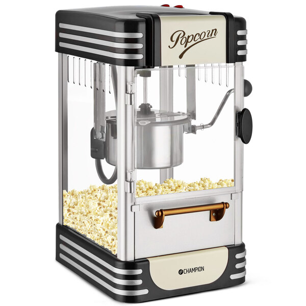 Champion Retro XL - popcorn kone, musta