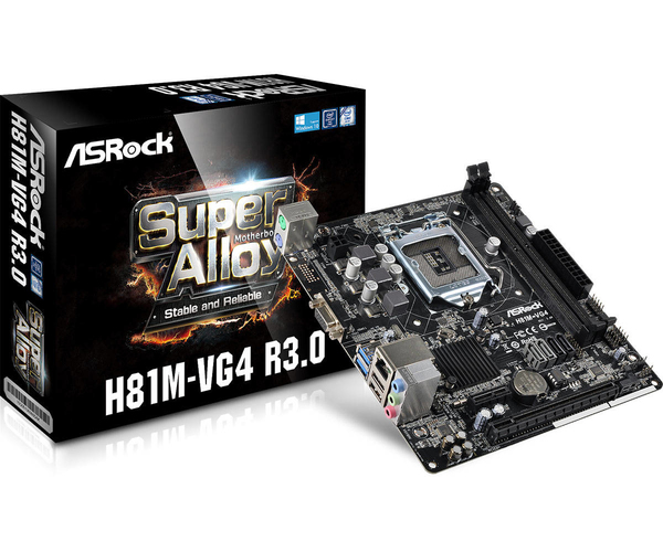 Asrock H81M-VG4, mATX moderkort