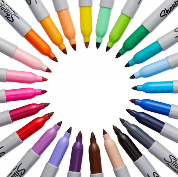 Sharpie merkkauskyn&auml;, fine, 12 kpl, musta