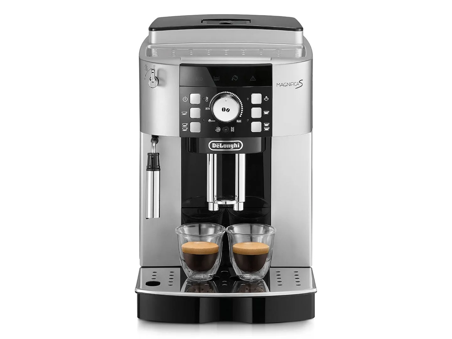 De'Longhi Magnifica S ECAM 21.117.SB Fully Automatic Espresso Machine, Black and Silver