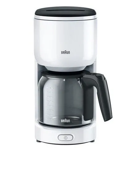 Braun KF3100WH PurEase -kahvinkeitin, valkoinen, 10 kuppia