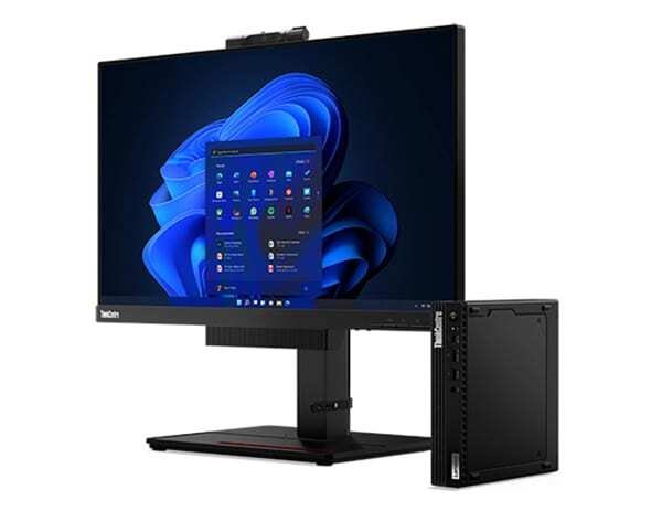 Lenovo ThinkCentre M70q Gen 3 Tiny i5-12400T, 8GB, 256GB, Win 11 Pro Mini PC, Black