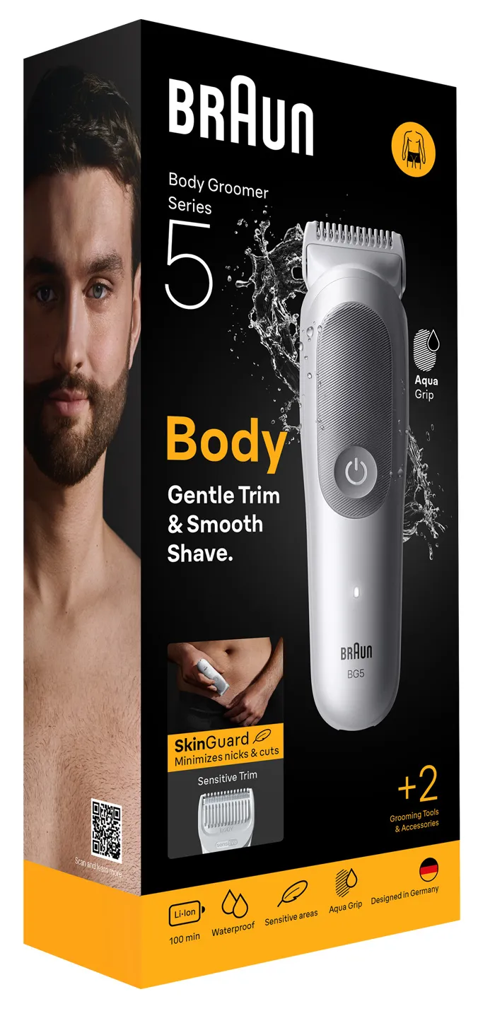 Braun Body Groomer Series 5 BG5500 - grooming kit, grey, white