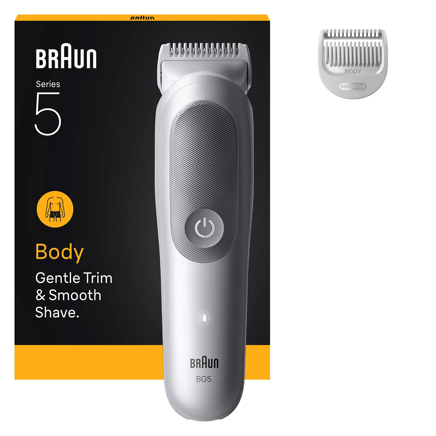 Braun Body Groomer Series 5 BG5500 - grooming kit, grey, white