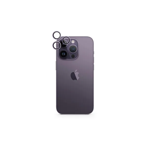 Epico Aluminium Lens, iPhone 14 Pro / 14 Pro Max -kameran linssinsuoja, Violetti