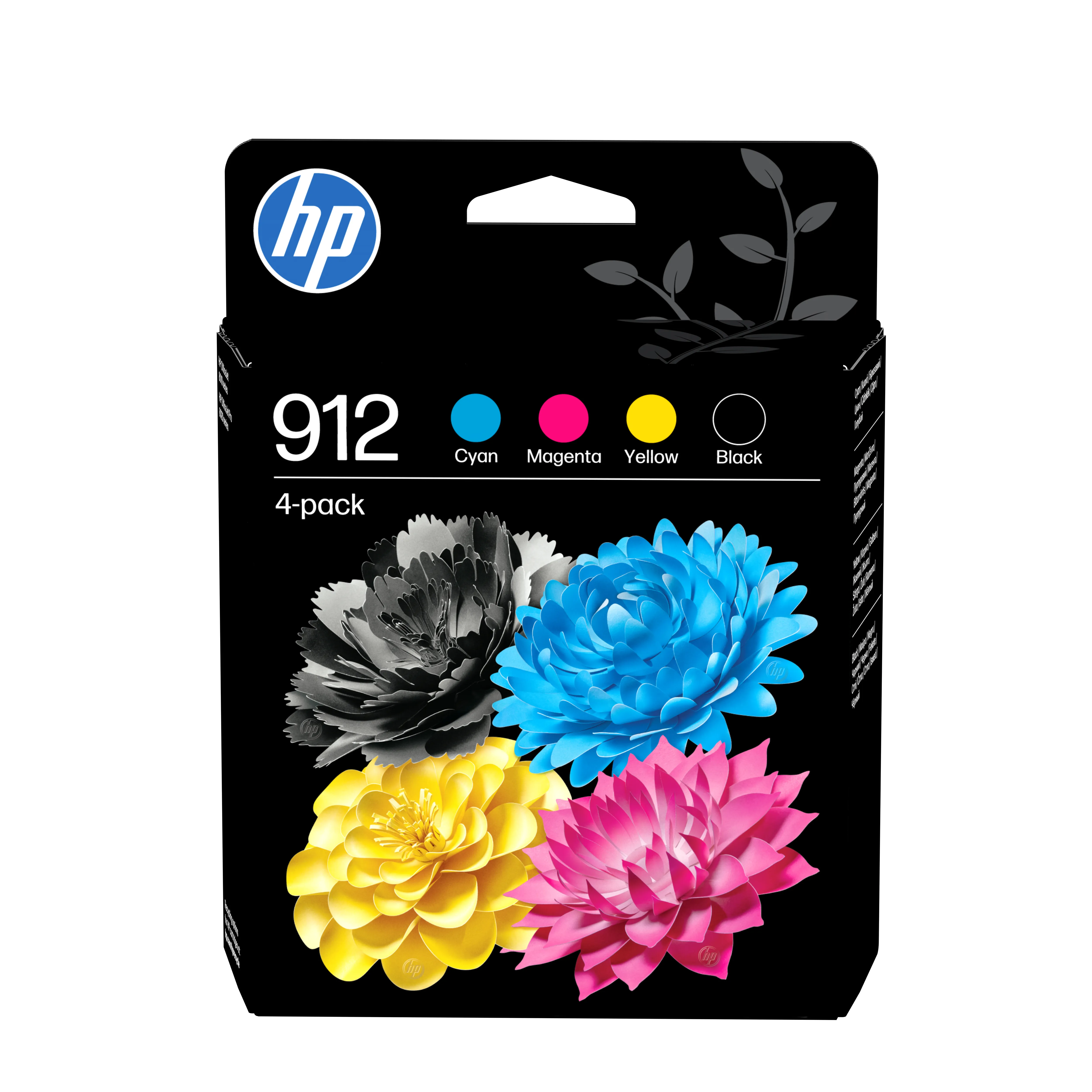 HP 912 -mustekasettipakkaus, musta/syaani/magenta/keltainen, 4 kpl