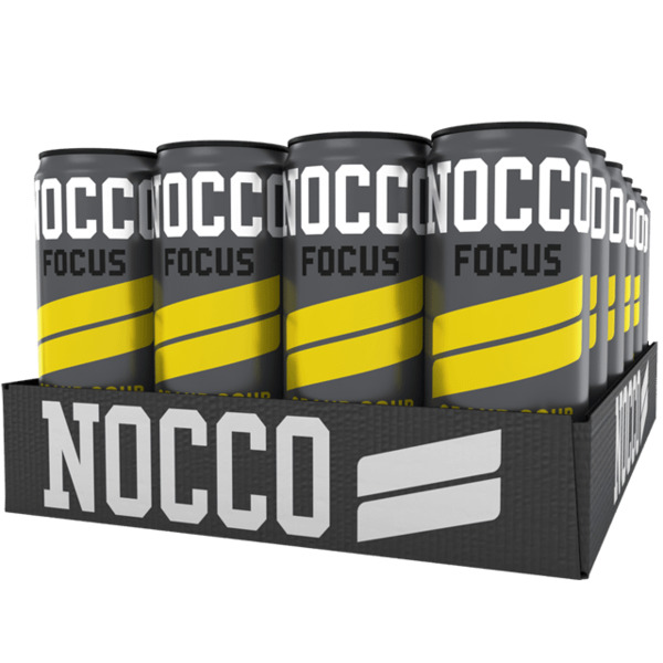Nocco Focus Grand Sour -energiajuoma 330ml, 24-pack