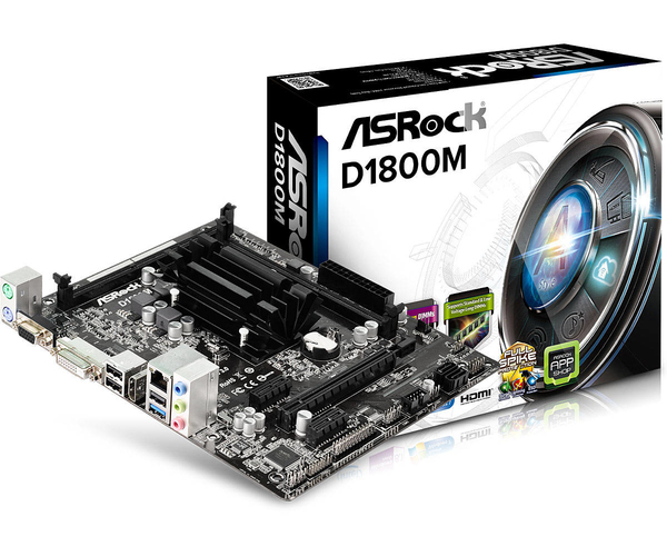 Asrock D1800M, mATX -emolevy