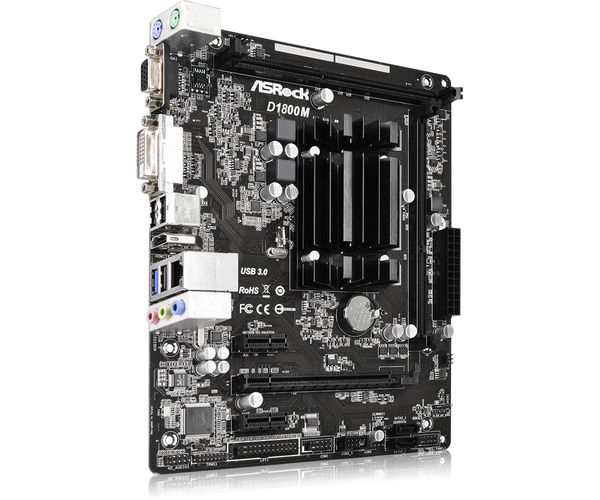 Asrock D1800M, mATX motherboard
