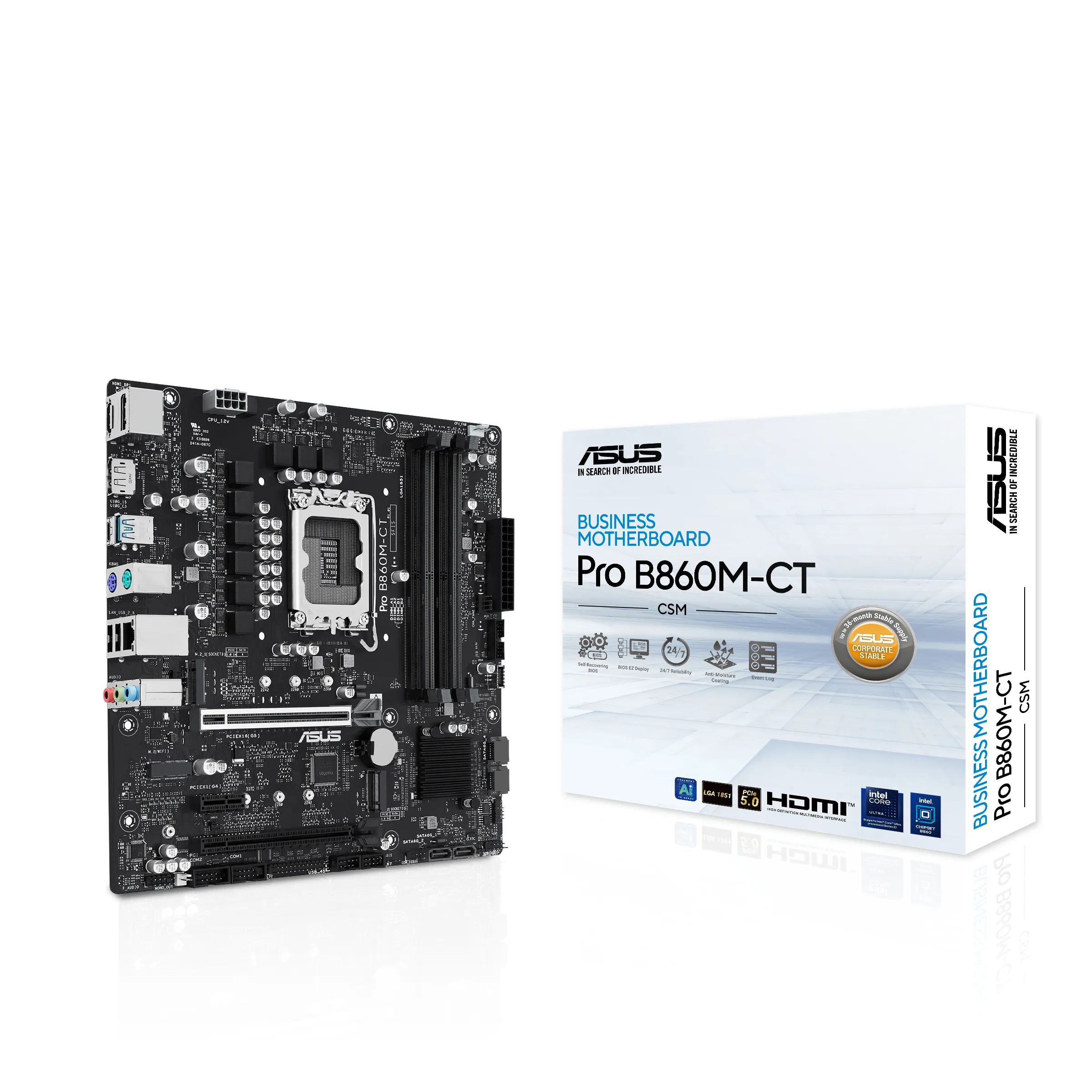 Asus PRO B860M-CT-CSM LGA1851 mATX moderkort