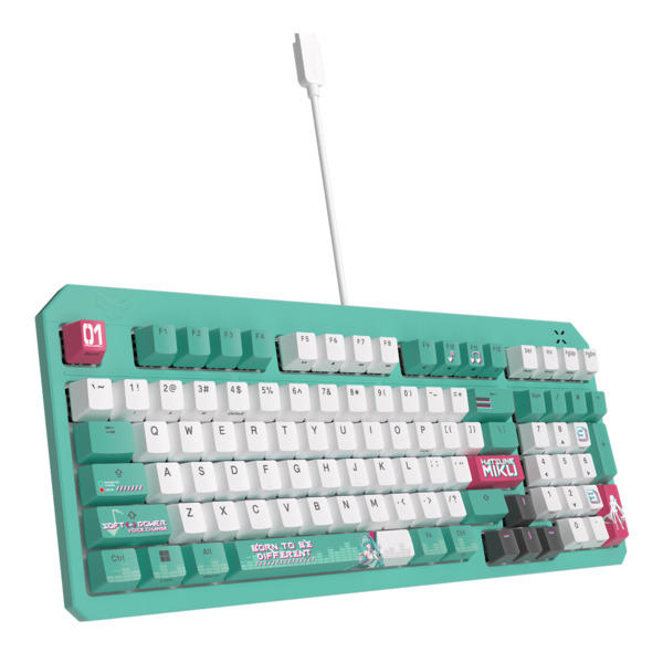 ASUS TUF Gaming K3 Gen II Hatsune Miku Edition Mechanical Gaming Keyboard, Optical-Mechanical, Multicolor
