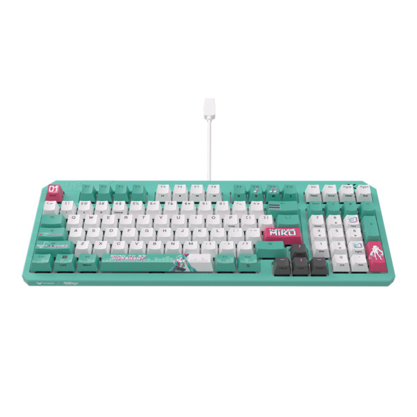 ASUS TUF Gaming K3 Gen II Hatsune Miku Edition Mechanical Gaming Keyboard, Optical-Mechanical, Multicolor
