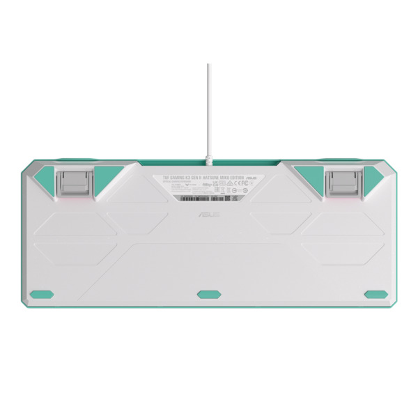 Asus TUF Gaming K3 Gen II Hatsune Miku Edition -pelin&auml;pp&auml;imist&ouml;