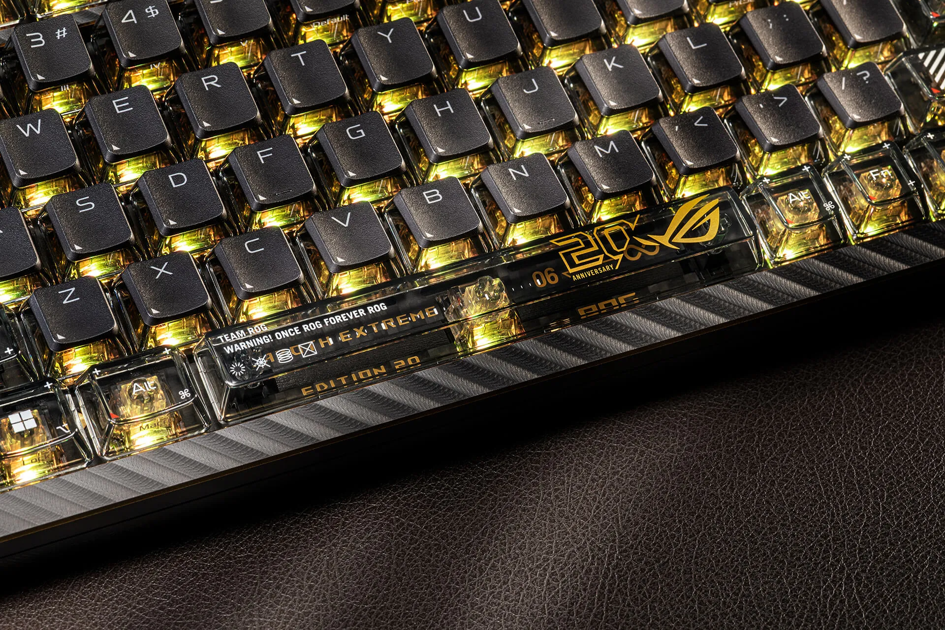 ASUS ROG Azoth Extreme Edition 20 75% Wireless Mechanical Gaming Keyboard, NX Snow, Black