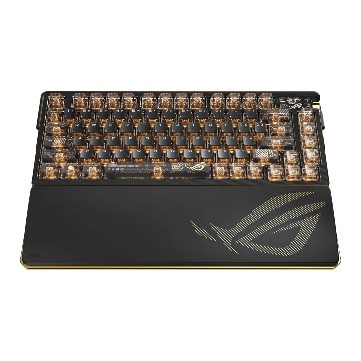 ASUS ROG Azoth Extreme Edition 20 75% Wireless Mechanical Gaming Keyboard, NX Snow, Black