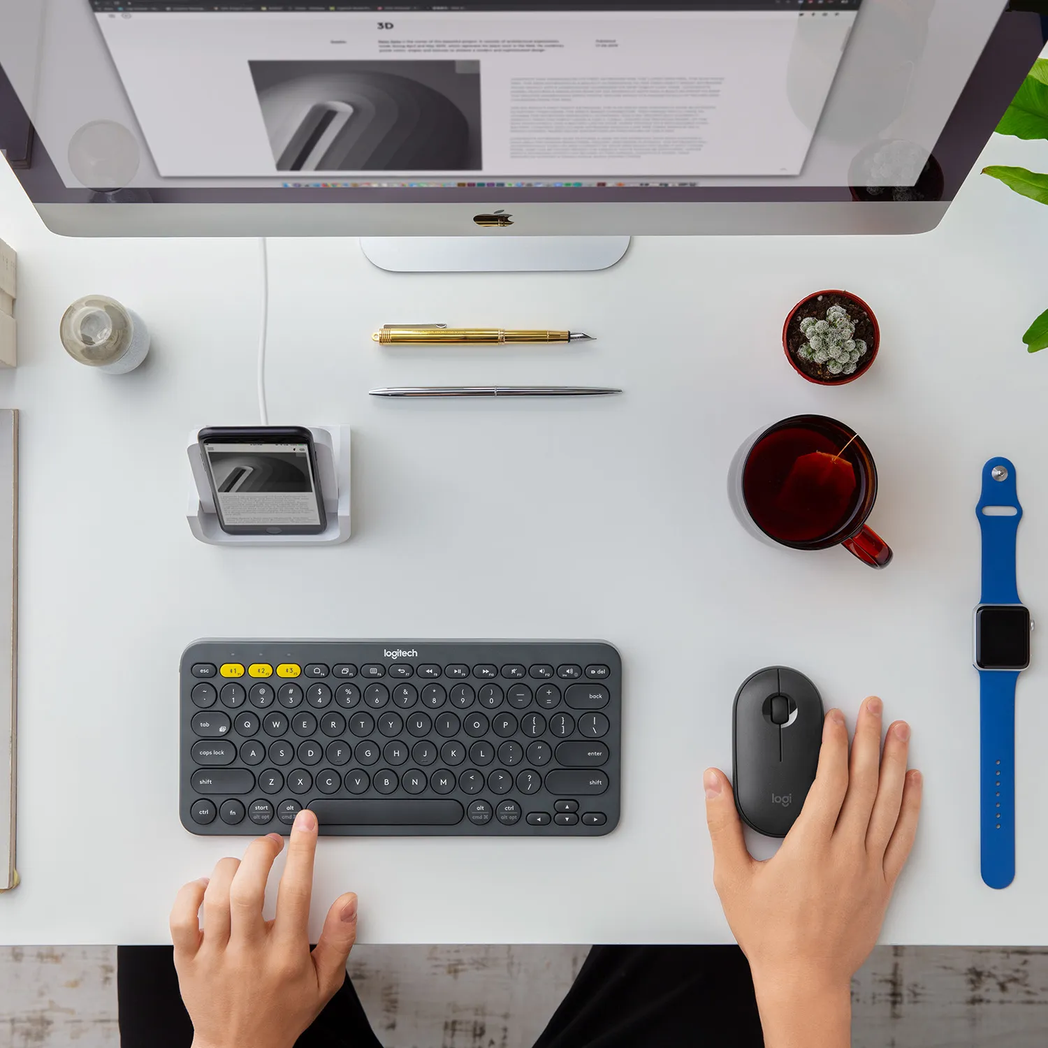 Logitech Pebble M350 -langaton hiiri, grafiitti