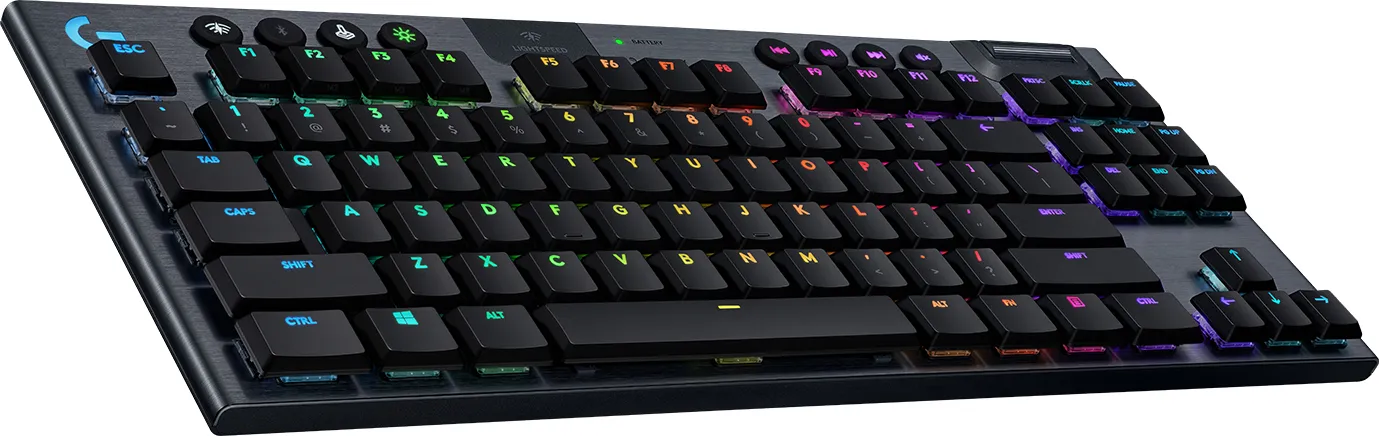 Logitech G915 TKL Lightspeed RGB GL Linear - wireless gaming keyboard, black