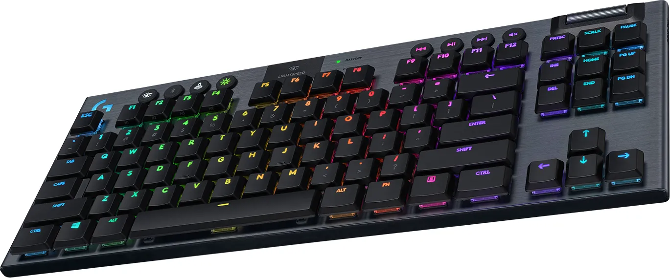 Logitech G915 TKL Lightspeed RGB GL Linear - wireless gaming keyboard, black