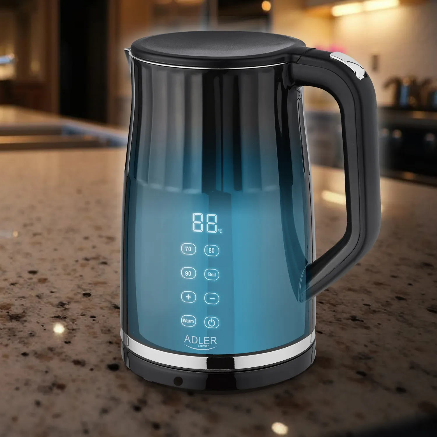 Adler AD 1350 kettle, 1.7L, 2200W, Black