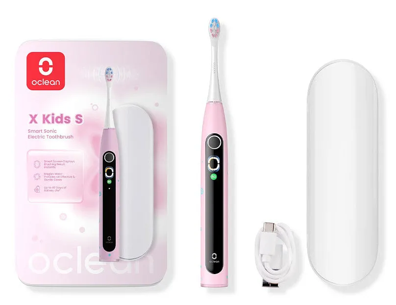 OCLEAN Electric Toothbrush X Kids Set Pink