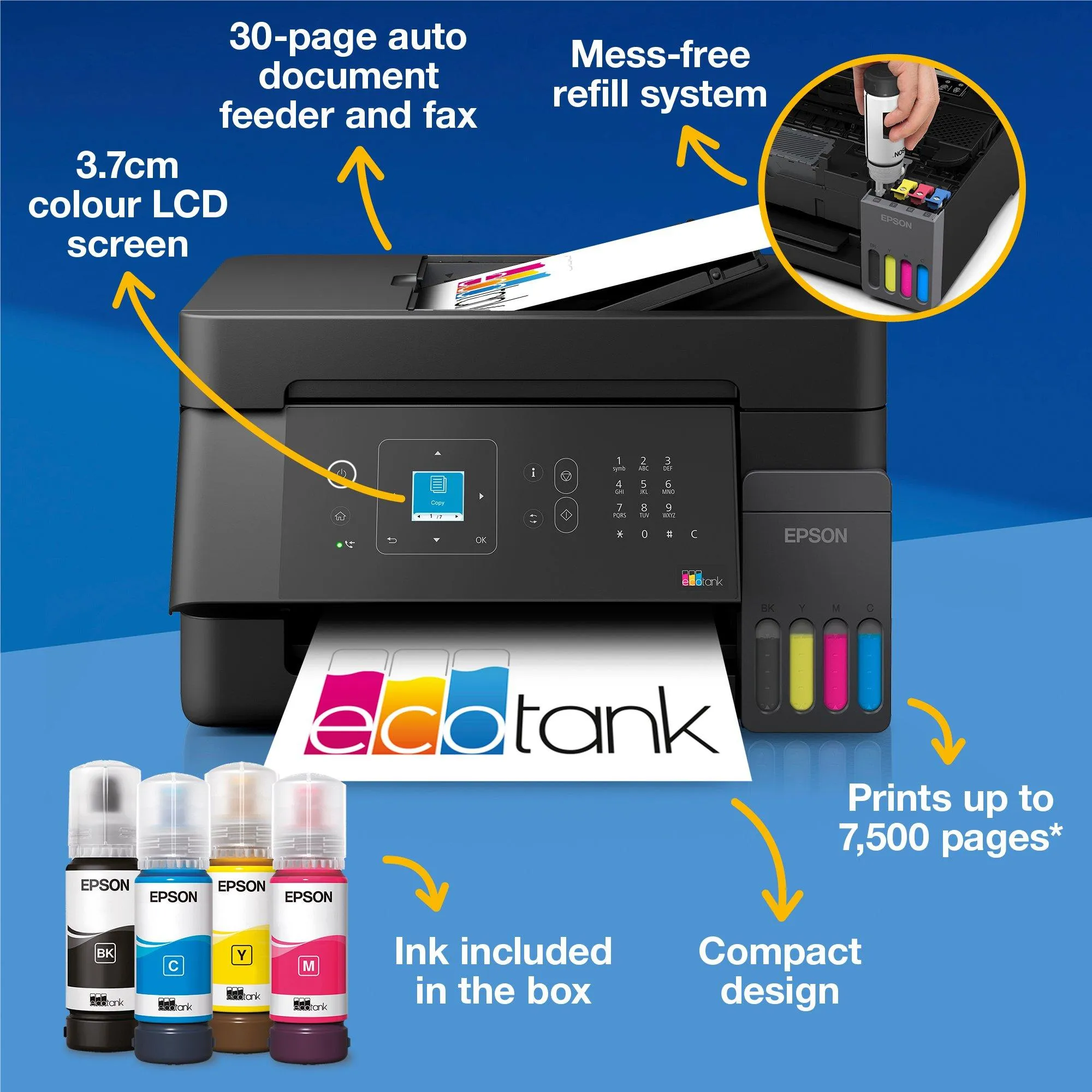 Epson EcoTank ET-4900 A4 -v&auml;rimustesuihkumonitoimilaite