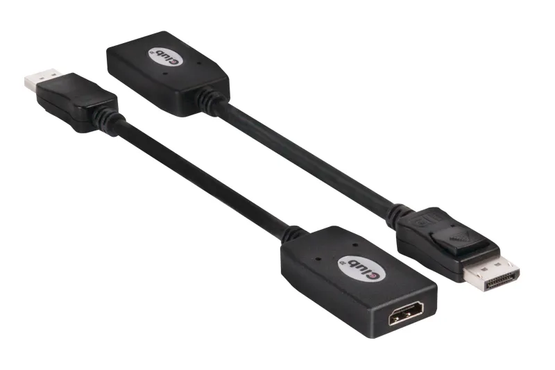 Club 3D  DisplayPort – HDMI - adapter, Black