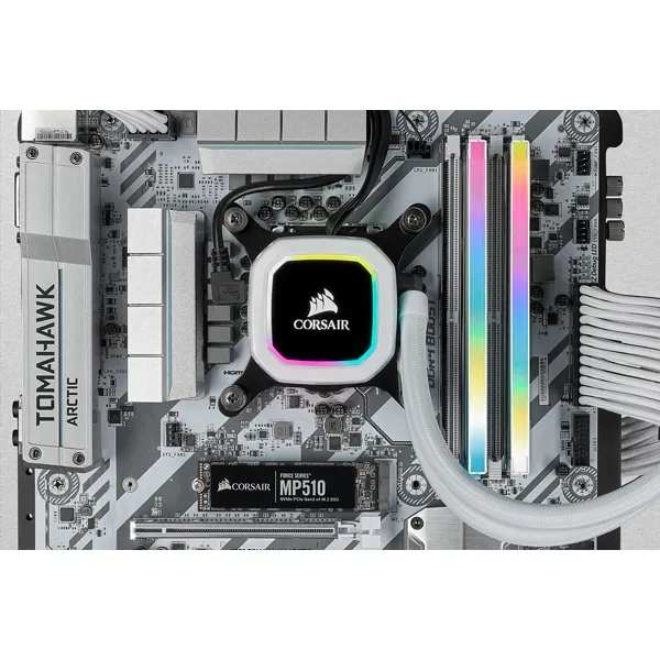 Corsair VENGEANCE RGB PRO SL 32GB (4 x 8GB) DDR4 3600 MHz, CL18 Memory, White (XMP)
