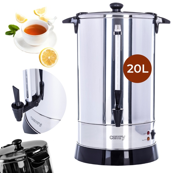 ADLER CR 1259 kettle, 2.0L, 1650W, Black