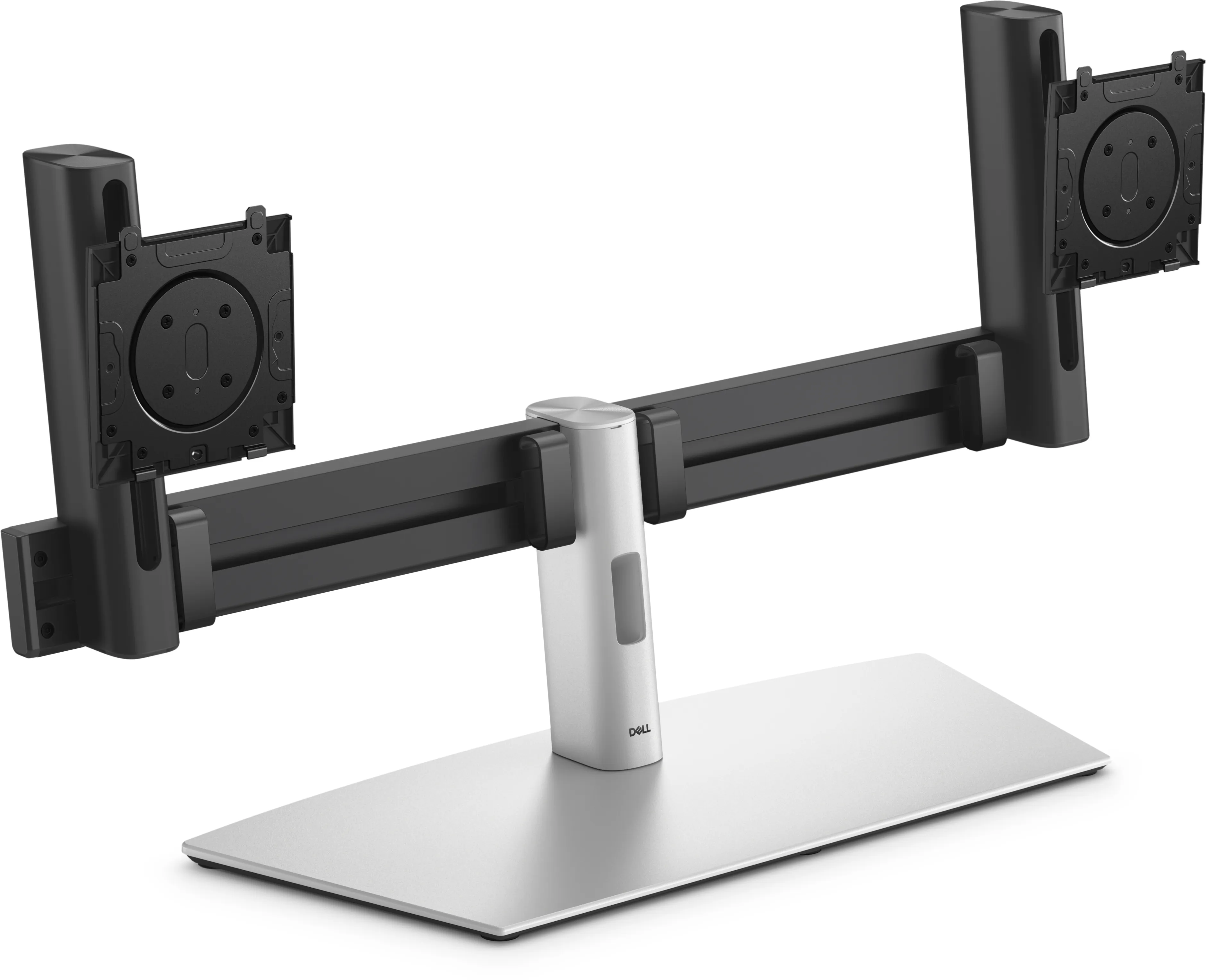 Dell Pro MDS26 Desk Stand, for 2 monitors, 19-27", 11.97kg, VESA 100x100, Black, Silver