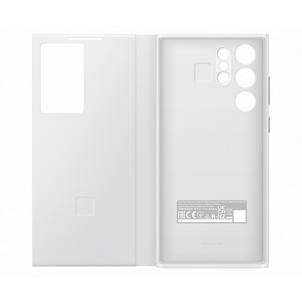 Samsung Galaxy S22 Ultra Smart Clear View - case, White
