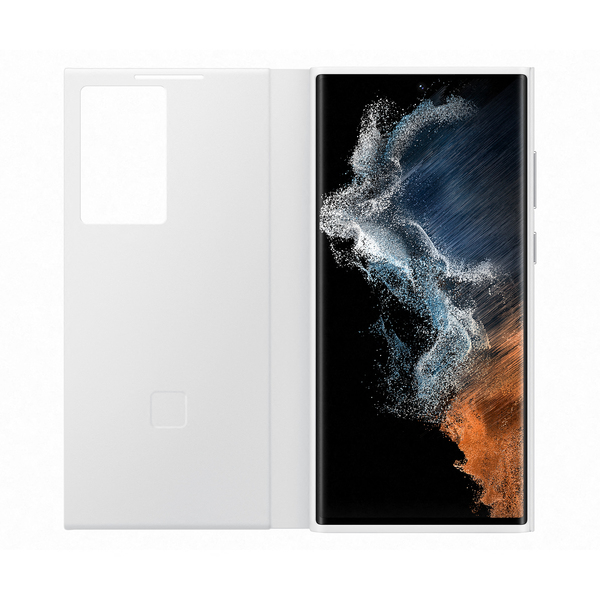 Samsung Galaxy S22 Ultra Smart Clear View - case, White