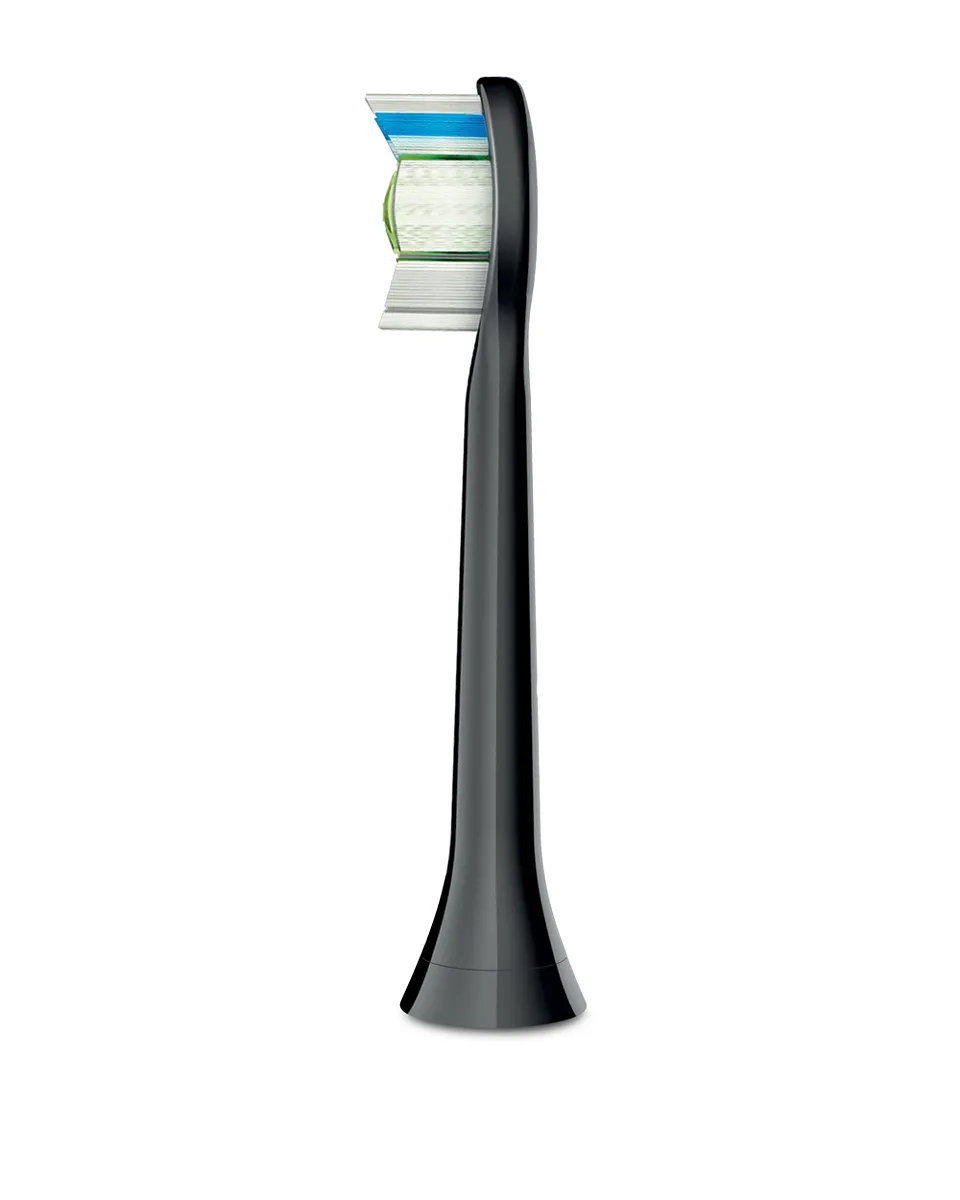 Philips Sonicare W2 Optimal White HX6066/88 Replacement Brush Heads 6-pack, Black