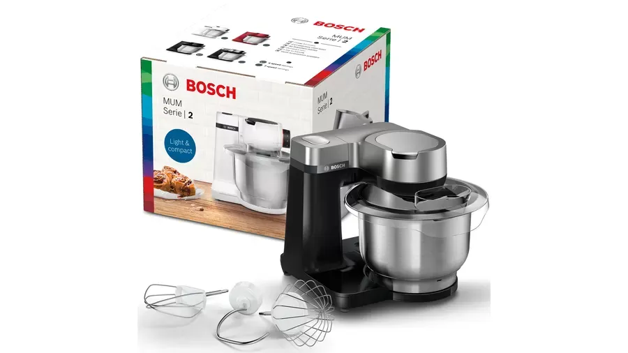 Bosch MUMS2VM00 -yleiskone, 900W, musta/hopea