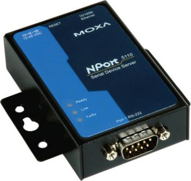 Moxa NPort sarjaporttiserveri, 1 portti(DB9u), RS-232, RJ45