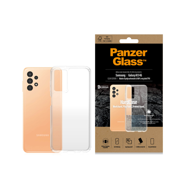 PanzerGlass HardCase, Galaxy A13 -suojakuori, L&auml;pin&auml;kyv&auml;