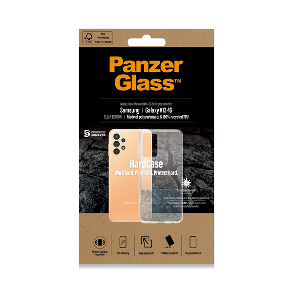 PanzerGlass HardCase, Galaxy A13 -suojakuori, L&auml;pin&auml;kyv&auml;